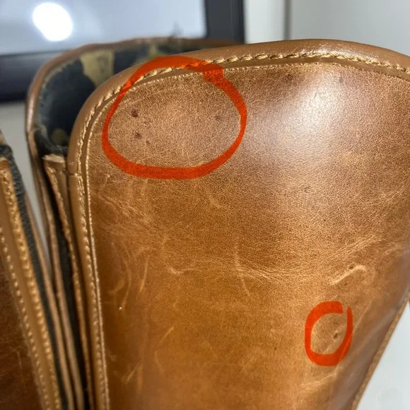 Fly London| Brown Leather Heeled Round Toe Boots With Zippers - Picture 15 of 17